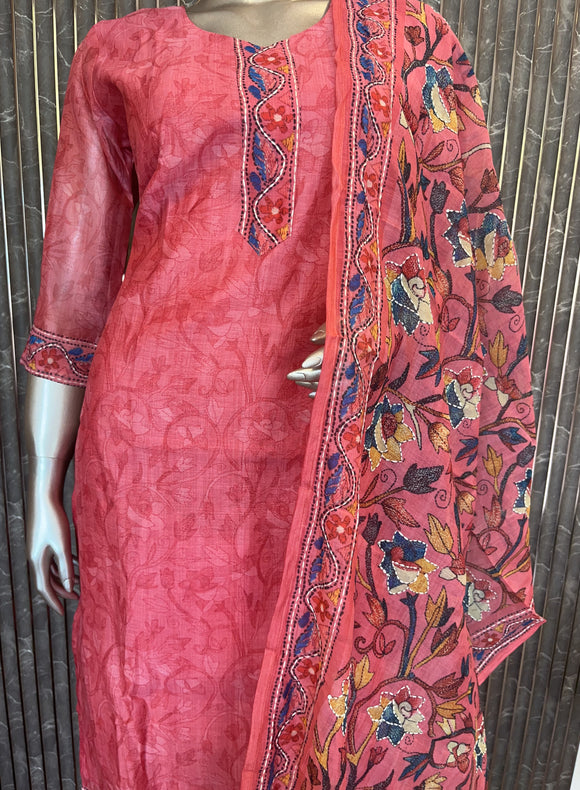 Semi chandery Salwar kurti set - NAV01