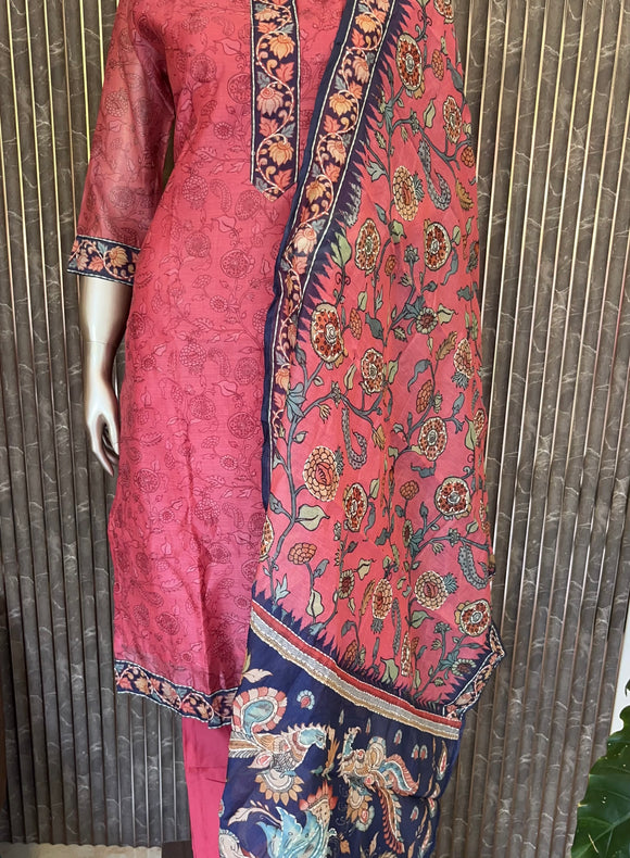 Semi chandery Salwar kurti set  - NAV01