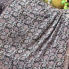 Ajrakh modal silk saree ZA7788