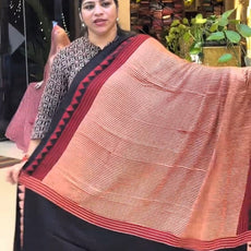 Ajrakh modal silk saree ZA7788