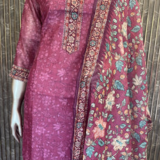 Semi chandery Salwar kurti set - NAV01