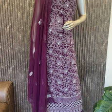 Lucknowi Chikenkary salwar materials