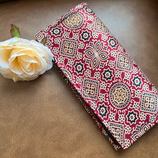 Ajrakh Modal Silk Clutches