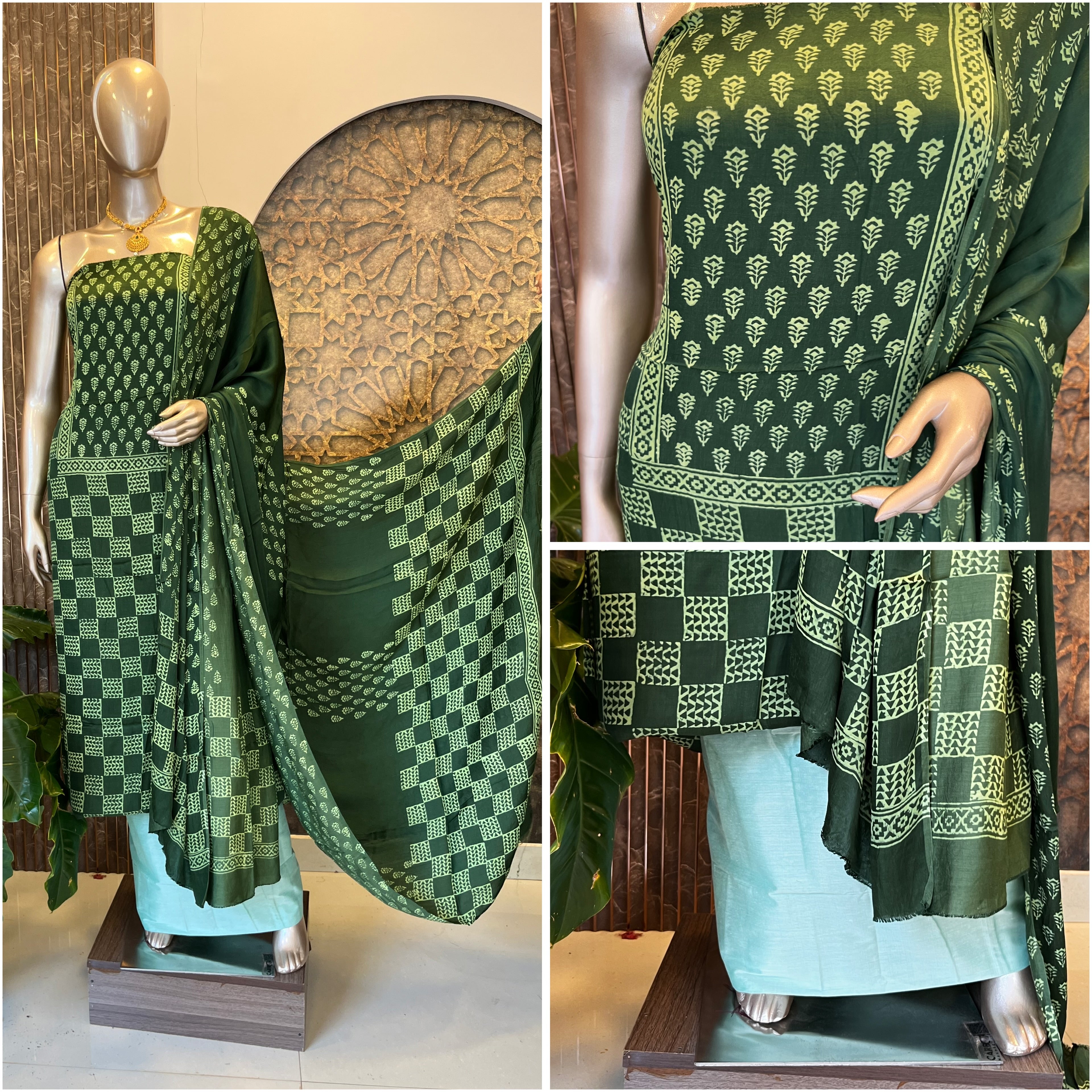 Modal silk Salwar Material