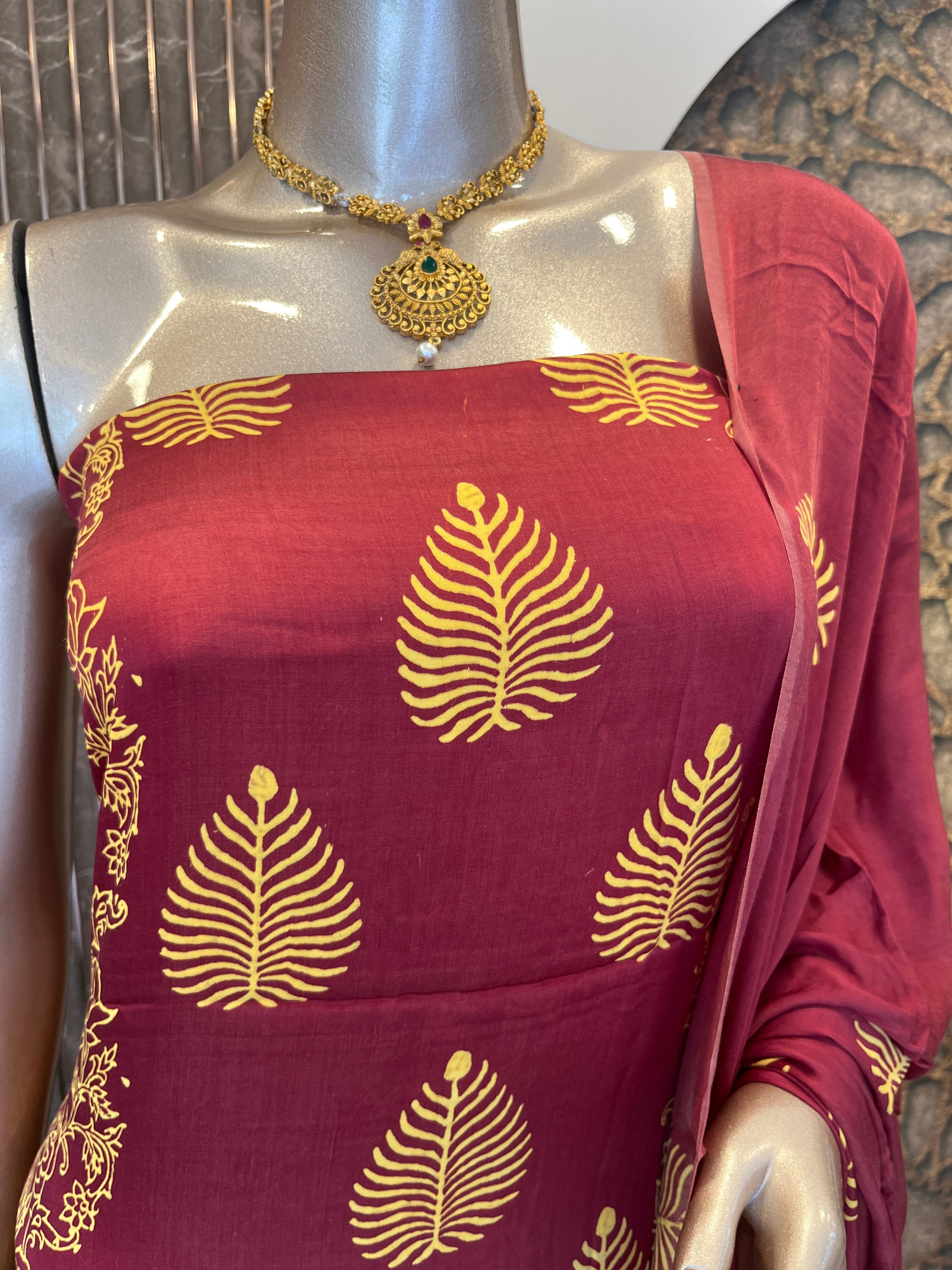 Modal silk Salwar Material