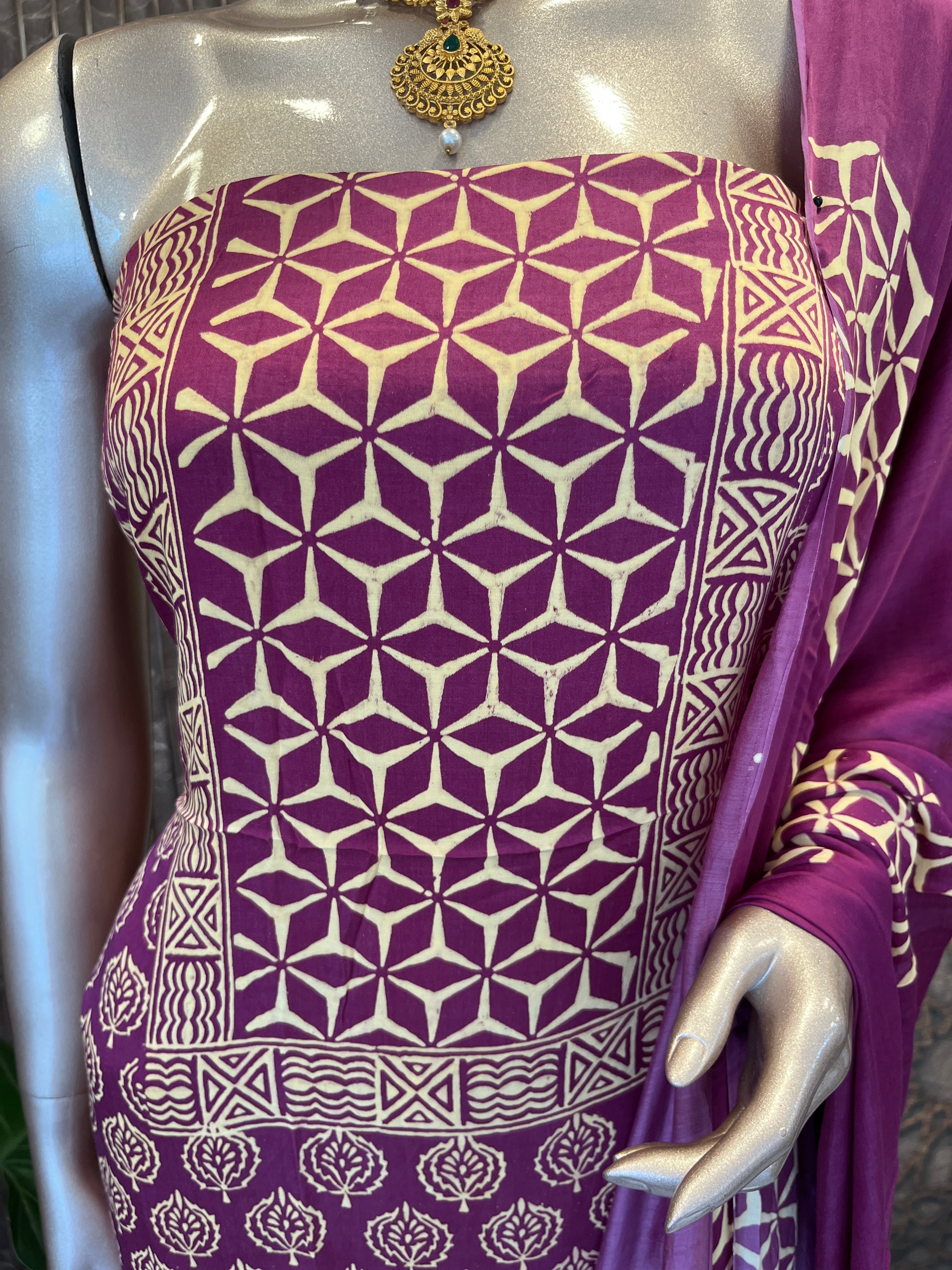 Modal silk Salwar Material