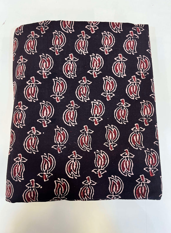 Ajrakh Cotton Running Fabric (Z832)