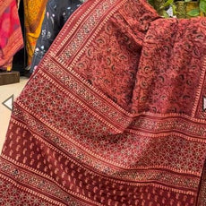 Ajrakh cotton sarees