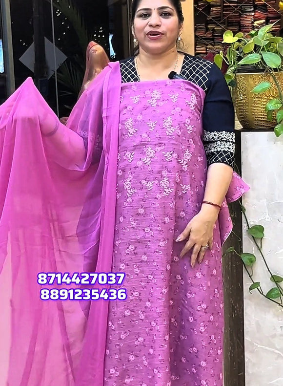 Unstitched salwar material NX5566