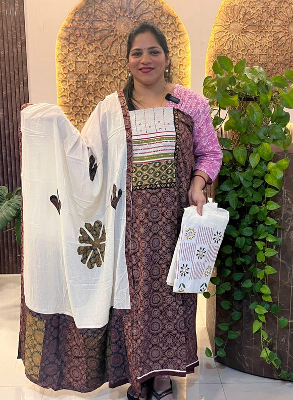 Ajrakh Cotton Salwar - RIDA1